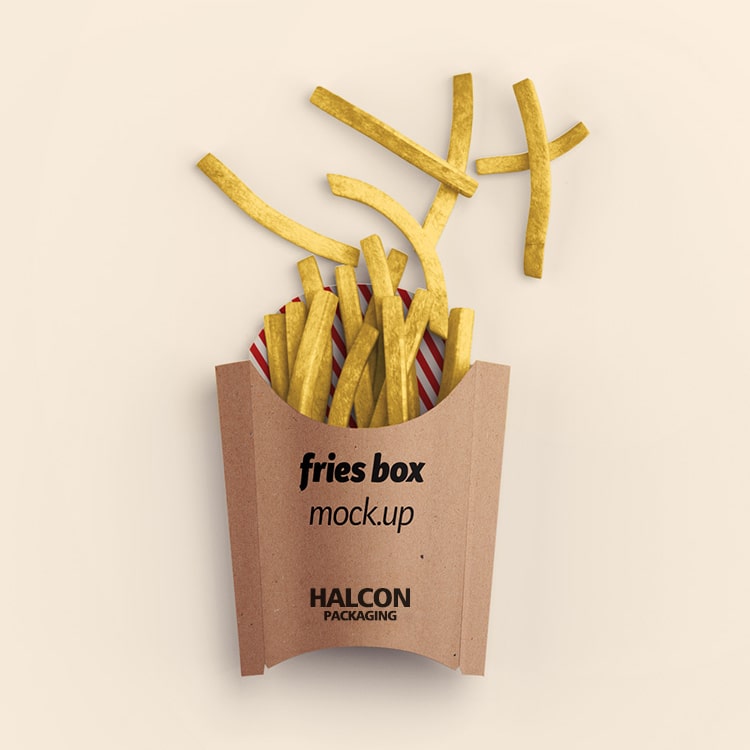 French Fry Boxes - French Fries Packaging Boxes - Packaging Bee