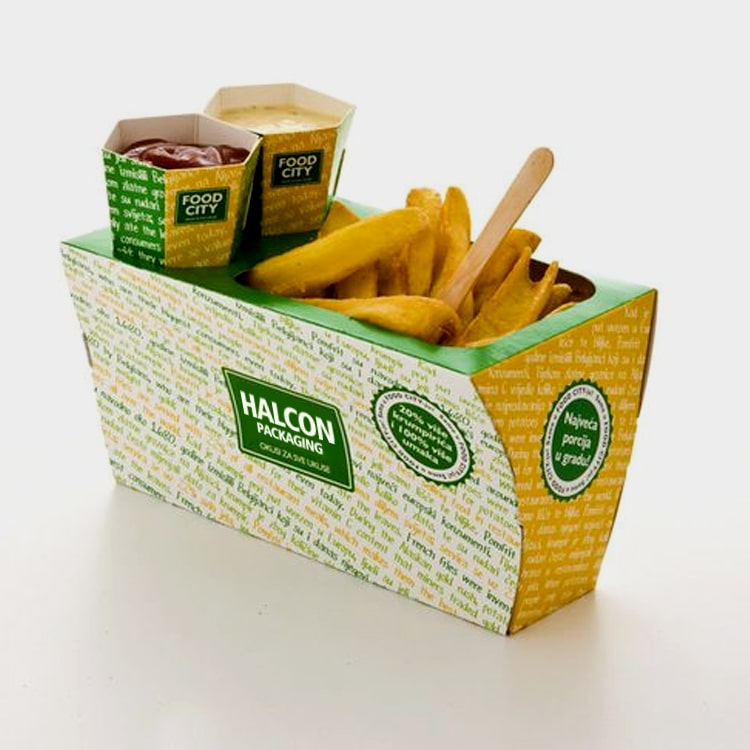 Wholesale Frozen French Fries Boxes  Custom Printed French Fries Packaging  Boxes