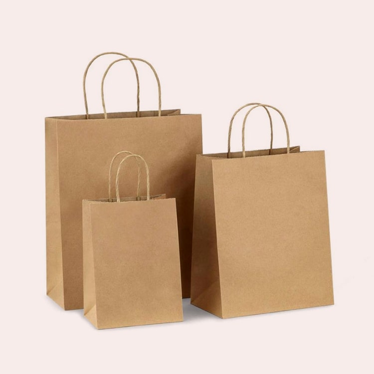 Tissue Paper in Gift Bag Mockup
